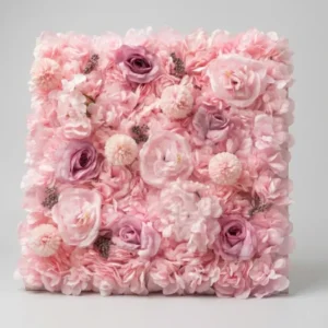 Virágfal panel Floral 50x50 cm világos rózsaszín