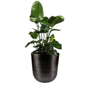 Saksija metalna Malik siva boja 31×31 cm-2