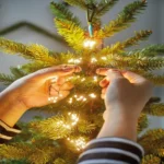Mikro LED fények meleg fehér 210 cm karácsonyi dekoráció