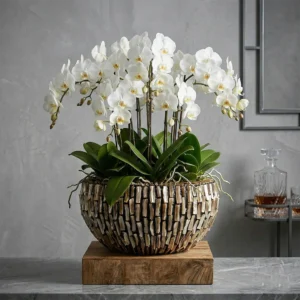 Aurelia virágváza 45 x 22 cm Dark Pearl