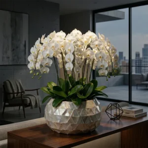 Lumi virágváza 36 x 20 cm Pearl