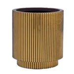 Arany virágcserép 17 cm Nature Groove Arany virágcserép 17 cm Nature Groove bordázott felülettel
